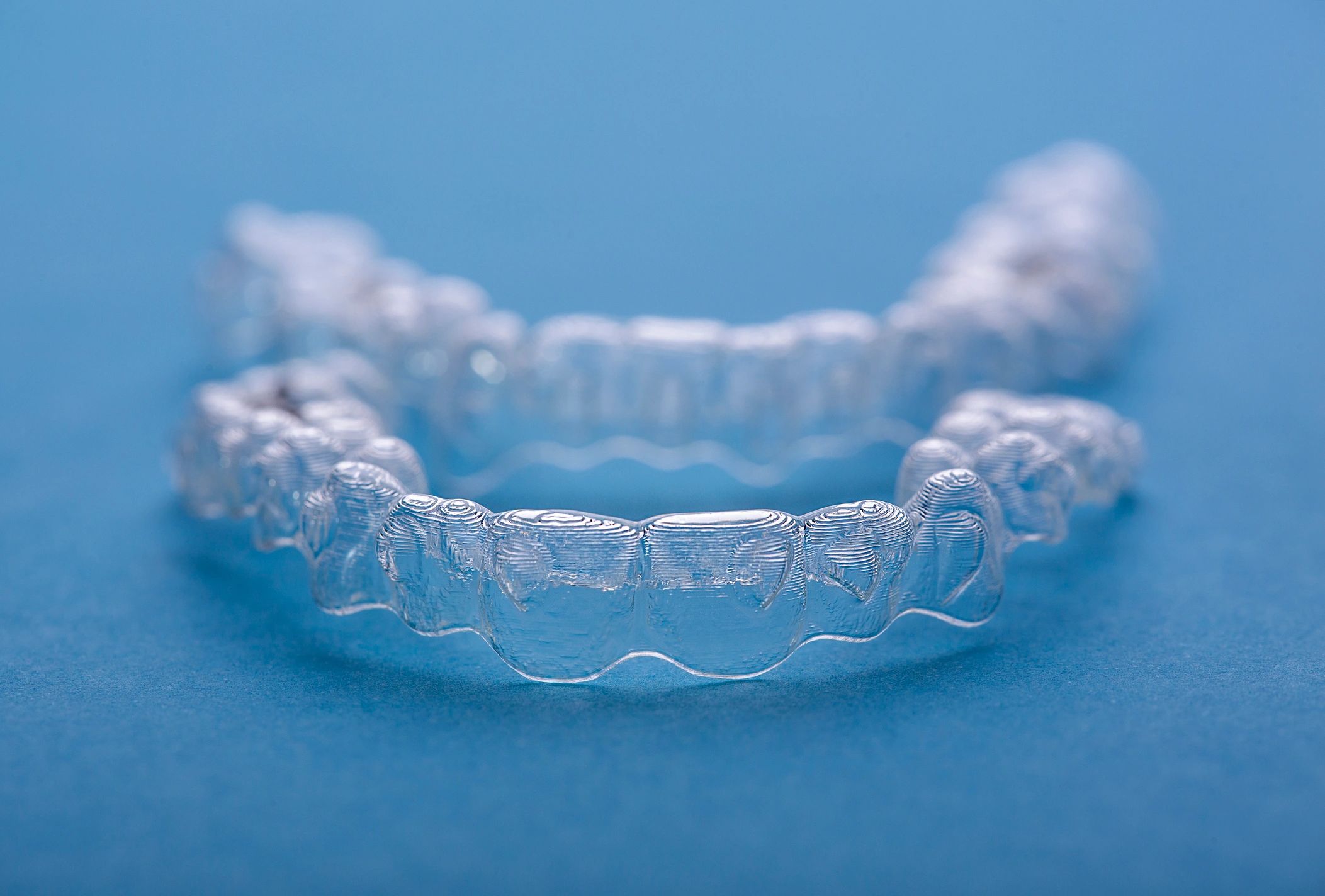 Custom dental night guard appliance shown close up